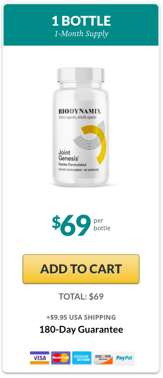 Joint Genesis™ basic pack at $69 ( 1 Bottle) 